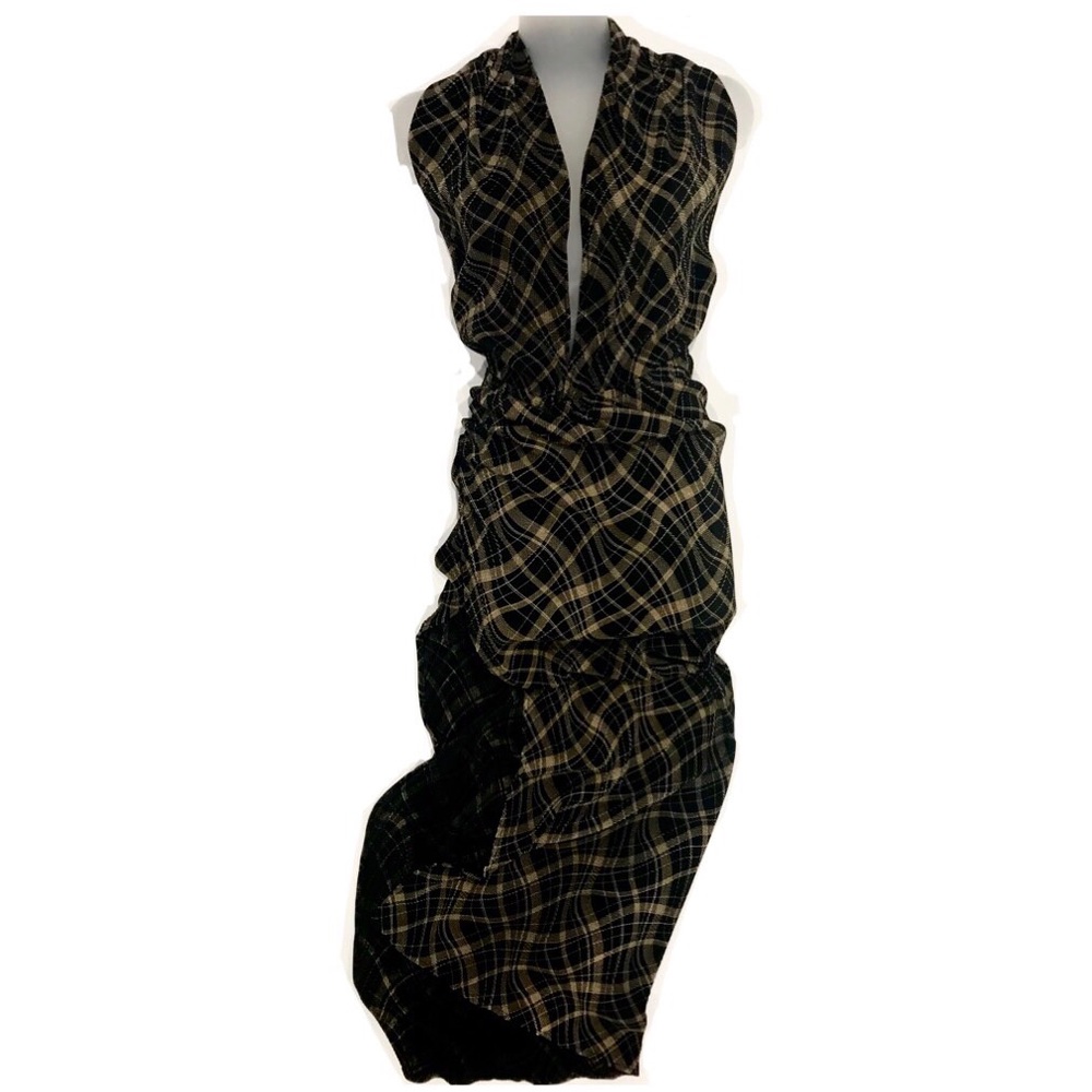 Backless Slit Dress